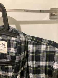 J. Crew brushed cotton  plaid men's long sleeve  Shirt men's XL  NEW NWT - Picture 1 of 3