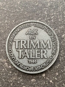 1983 Trimm Taler Gedenkmünze Medaille - Bild 1 von 4