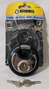 Brinks/ Commercial Grade Stainless Steel Discus Padlock - Picture 1 of 1