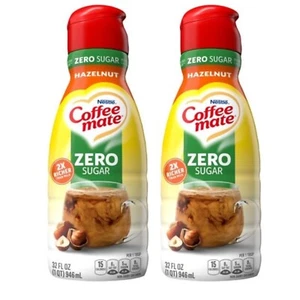 Coffee Mate Hazelnut Zero Sugar Creamer 2 Pack, 1Qt (32oz)Each, Liquid - Picture 1 of 3
