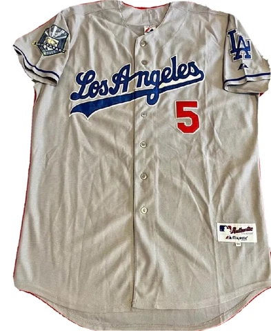 Nomar Garciaparra LA Dodgers 50 ANNIVERSARY Throwback Stitched Rare XL Cover