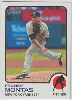 2022 Topps Heritage High Number - FRANKIE MONTAS - #509 - New York Yankees - Image 1 of 2