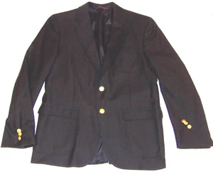 BOY'S UNUSED BROOKS BROTHERS BLACK BLAZER! ING LORO PIANA WOOL/BEMBERG LINING 14 - Picture 1 of 12