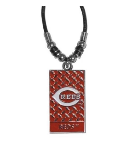 MLB Diamond Plate Rope Necklace Cincinnati Reds Cover