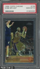 1996-97 Topps Chrome #138 Kobe Bryant Lakers RC Rookie HOF PSA 10 GEM MINT