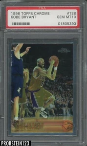 1996-97 Topps Chrome #138 Kobe Bryant Lakers RC Rookie HOF PSA 10 GEM MINT