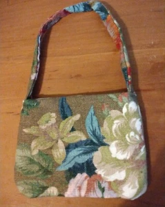 New. Little girls 2 pocket fabric purses. Hand sewn. Multicolored. - Picture 1 of 2