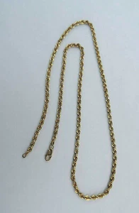 Unisex Rope Chain Necklace ~ Michael Anthony ~ 10 Karat Yellow Gold 20" - Picture 1 of 3
