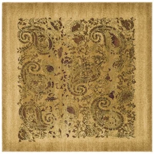 Beige / Multi Lyndhurst Paisley Area Rug 6' Square - Picture 1 of 3