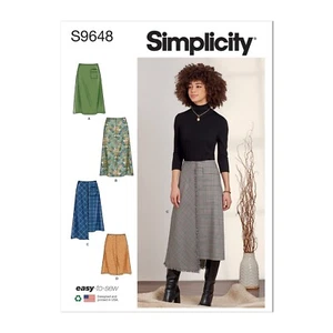 SIMPLICITY 9648 MISSES SKIRTS Sewing Pattern Sizes 8-16 & 16-24 Skill: EASY - Picture 1 of 7