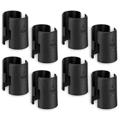 1-50Set Chrome Wire Shelving Shelf Locking Pole Clip 25mm Plastic Post Tube Clip - Image 1 of 4