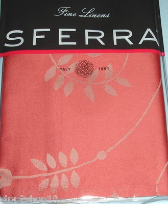 Sferra Dovina Euro Continental Sham Satén Algodón Egipcio 3420 Salmón Italia Nuevo Foto 1 de 3