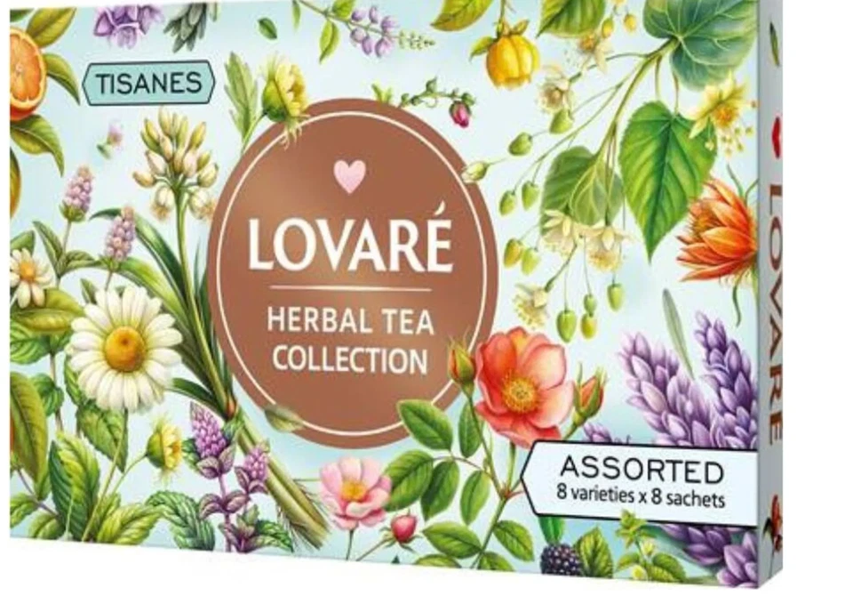 LOVARE Sortiment Kräuter Herbal Tee Collection 8 verschiedene Sorten 64 Teebeute - Bild 1 von 1