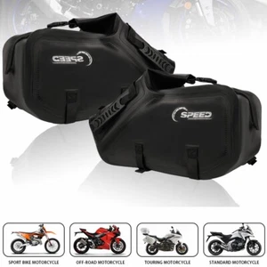 28L Bolsas de silla laterales de motocicleta Alforjas impermeables Alforja de equipaje Bolsa de viaje - Imagen 1 de 15