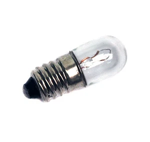 100pc E10 Base T10 Shape Bulb Lamp Flashlight 30V 0.1A 3W T10x28 DK #8020E * - Picture 1 of 1