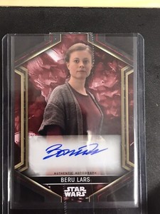 2023🔥 Topps Star Wars Obi-Wan Auto BONNIE PIESSE/BERU LARS RED# /99