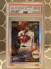 Ronald Acuña Jr. 2020 Ben Baller Chrome 1985 Topps Pristine 10
