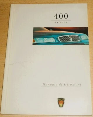 LIBRETTO USO E MANUTENZIONE ROVER 400- in Italiano anno 1995 - Immagine 1 di 3