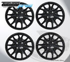 15" Inch Snap On Matte Black Hubcap Wheel Cover Rim Covers 4Pc, 15 Inches #533