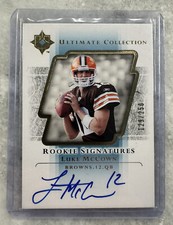 2004 Upper Deck Ultimate Collection LUKE MCCOWN AUTO ROOKIE SIGNATURES RC /250