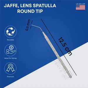 Jaffe, espátula de lente, 0,5 mm, longitud total 12,5 cm - Imagen 1 de 2