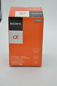 Sony 55-200mm f/4-5.6 SAM DT Telephoto Zoom Lens f/ Sony A-Mount NEW - Picture 1 of 2