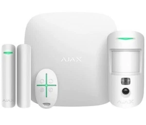 Ajax Funkalarmanlage StarterKit CAM / GSM Sicherheitsanlage mit VIDEO, Weiß - Bild 1 von 7
