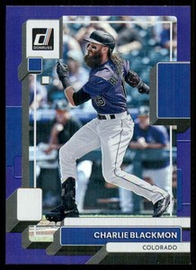 2022 Donruss Holo Purple Charlie Blackmon #98