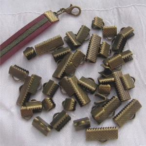 40 pinces embouts cache noeuds mix métal bronze 6mm 8mm 10mm 16mm pour fils *JU3 - Picture 1 of 2
