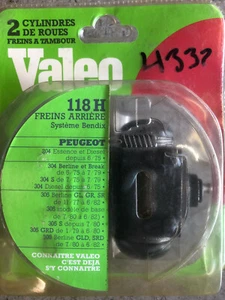 PEUGEOT 204 304 305 dep 6/75 -  KIT CYLINDRES  FREIN ARRIERE VALEO 118H NEUF - Picture 1 of 3