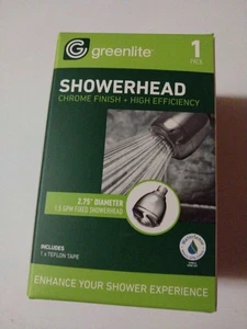 Cabezal de ducha Greenlite ahorro de agua alta eficiencia tres ajustes y aireadores B - Imagen 1 de 4