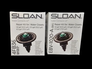 Paquete de 2 Sloan EBV-1020-A Optima Plus 3.5/4.5 GPF 3325001 Kit de tubo flexible OEM - Imagen 1 de 6