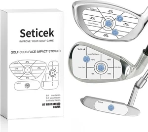 Golf Impact Tape Labels ｜Self-Teaching Sweet Spot 150PC-RIGHT HANDED GOLFER  - Picture 1 of 7