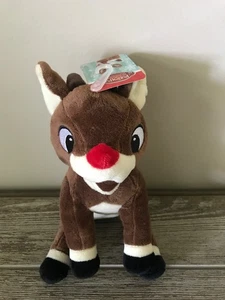NWT 9" Rudolph the Red Nosed Reindeer Pet Dog SQUEAK Plush Toy - Picture 1 of 5