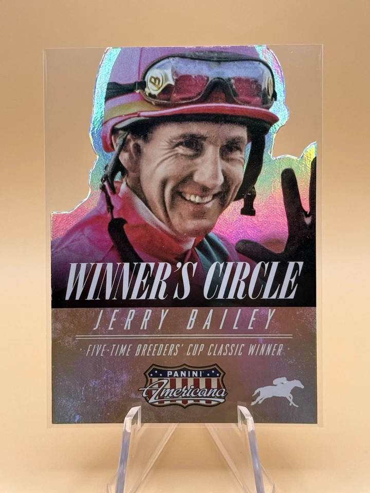 Jerry Bailey 2015 Panini Americana Winners Circle card #6 Die-Cut Foil - Image 1 of 1