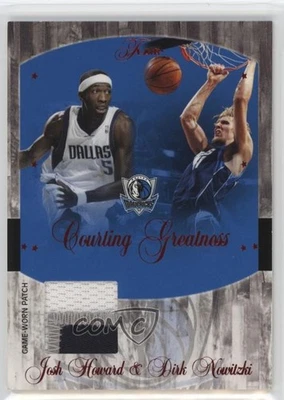 2004 Flair Courting Greatness /50 (джерси) Джош Говард Дирк Новицки нашивка HOF - Изображение 1 из 2