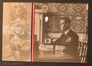 Jersey Stamps: "Queen Victoria Legacy - King George VI"- MNH £2.00 M/S 2017 - Picture 1 of 1