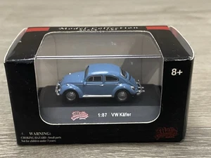 Malibu International 1/87 Scale Display Case Volkswagen VW Kafer Lt Blue - NIB - Picture 1 of 7