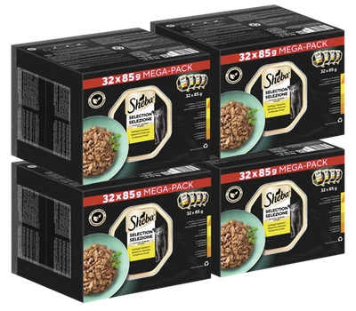 128x85g Sheba Selection Katzenfutter Nassfutter Schale Geflügel Variation Sauce - Bild 1 von 4