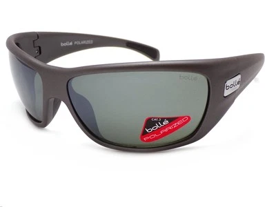 Bolle Cobra Polarized Sunglasses Matte Grey w/ TNS Gun CAT.3 Lenses 11682 - Image 1 of 4