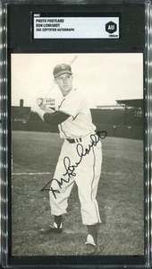 Don Lenhardt St. Louis Browns - Real Photo Postcard - SGC Authentic Autograph - Picture 1 of 2