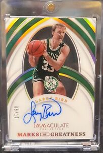 2021 Panini Immaculate Collection 09/10 Larry Bird Auto Marks Of Greatness*READ