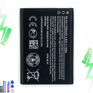 Batterie Li-ion de remplacement BV-6A pour Nokia 2720 V Flip TA-1295 1600mAh 3,85V - Photo 1 sur 7