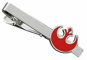 Star Wars Rebel Red Tie Clip Bar Men's Accessories Geek Gift Dress Shirt Tie - Picture 1 of 7