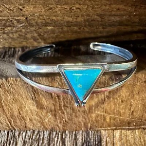 Indianer Hanale Armreif Armband mit Türkis - echt Sterlingsilber - Bild 1 von 11