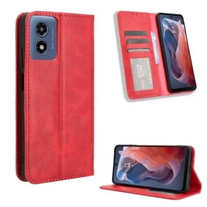 For Motorola Motorcycle G Play 4G 2024 Magnetic Buckle Texture Cussons Phone - Zdjęcie 1 z 1