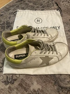 Golden Goose Superstar 38 White And Lime - Picture 1 of 17