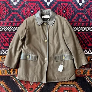 NWT Vintage 1960s 70s Bonnie Cashin Turnlock Canvas and Leather Coat SILLS Small - Picture 1 of 16