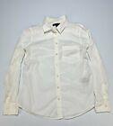 Womens White Banana Republic Stretchy Long Sleeve Button Up Top Size XS M5