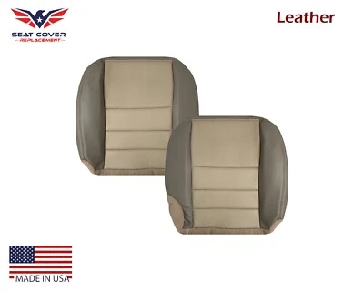 Ford Excursion Eddie Bauer 2002 2003 segunda fila cuero parte inferior cubiertas de asiento bronceado Foto 1 de 4